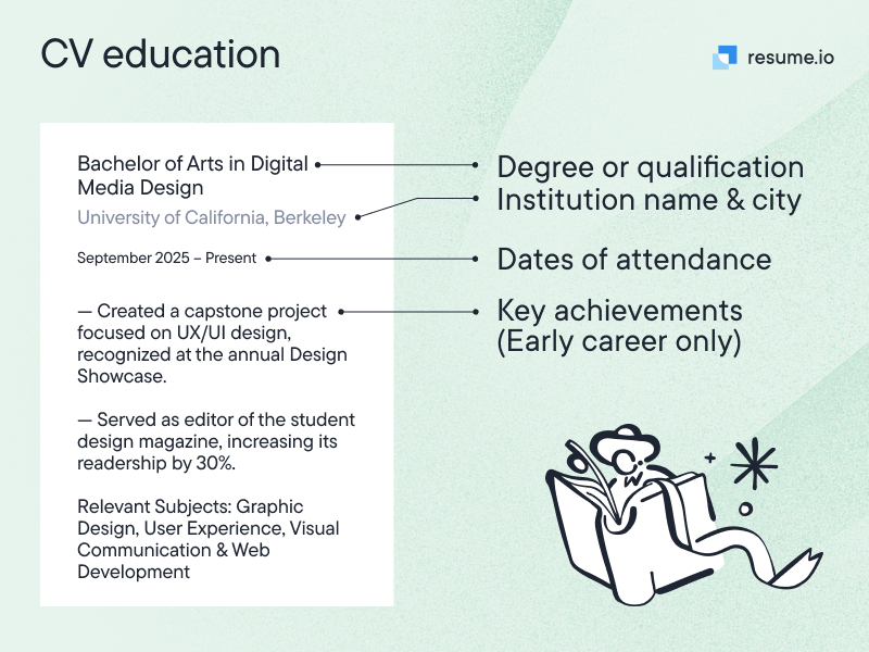CV education section breakdown CV education section breakdown