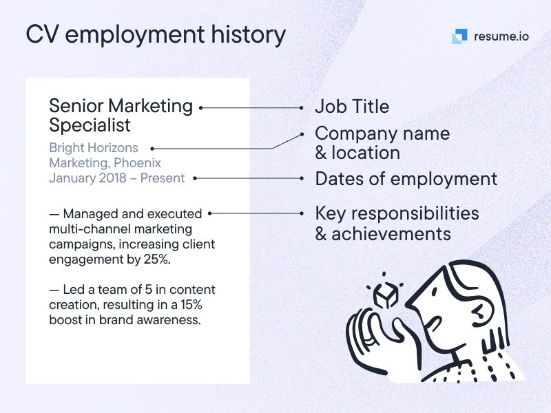 CV employment history section breakdown CV employment history section breakdown