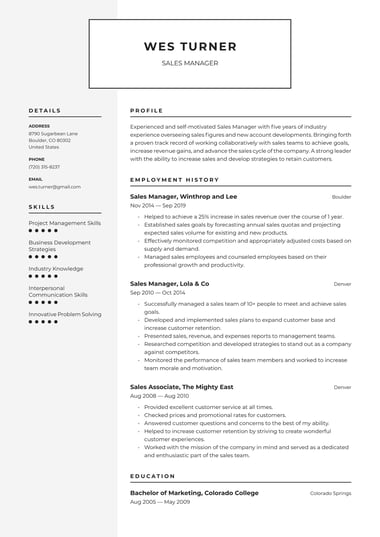 Ats resume template Industrial