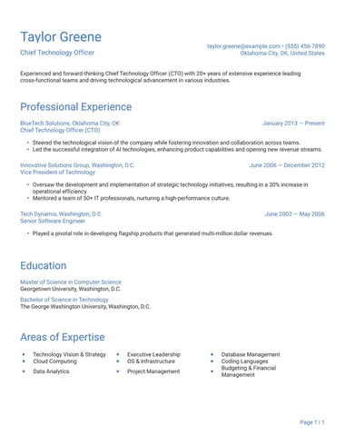 Ats resume template Simple ATS