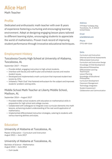 Ats resume template Two column ATS