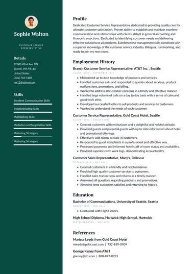 Ats resume template Professional