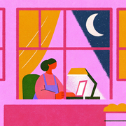 individual working through the night individual working through the night