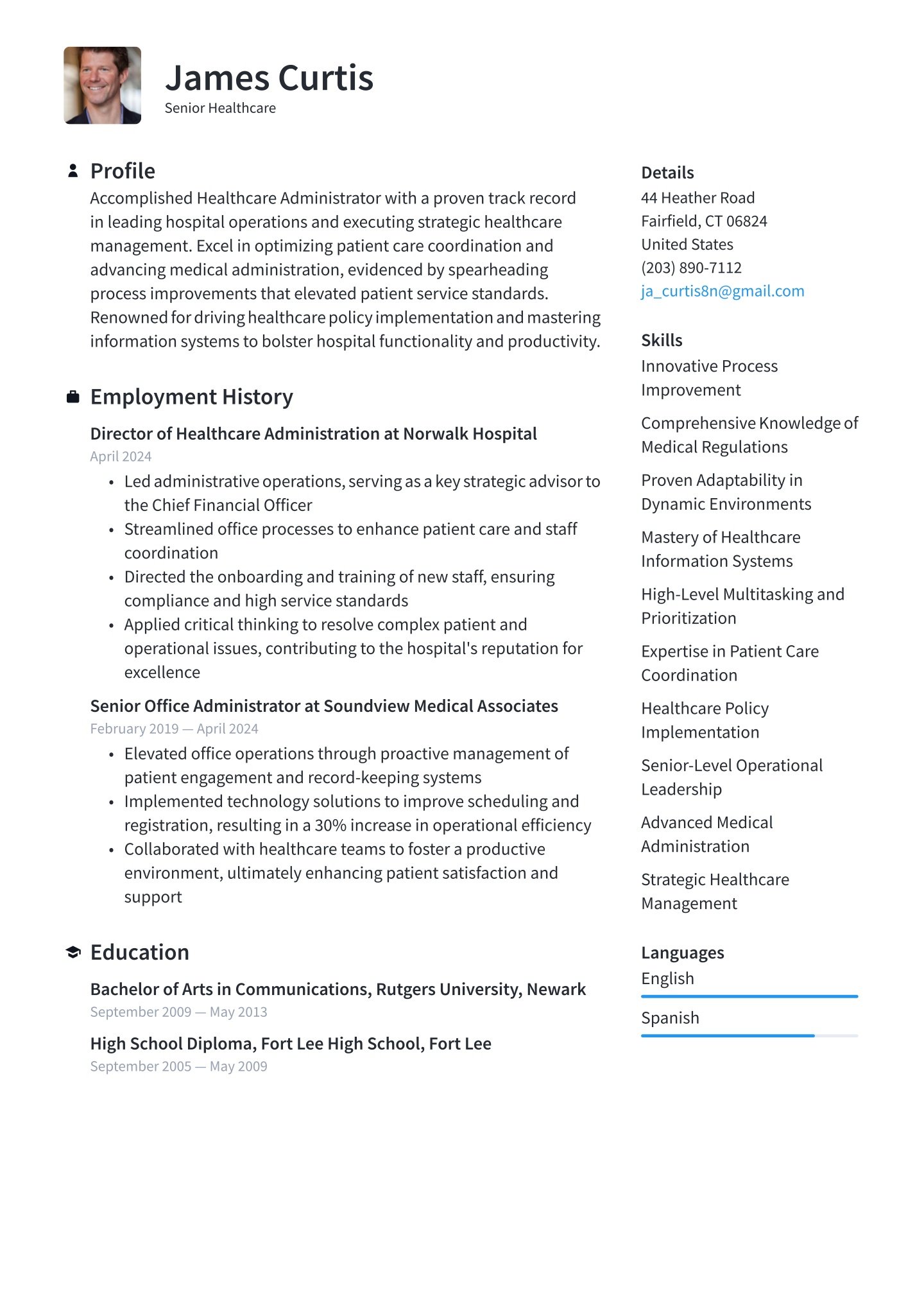 Senior-level Healthcare Translation missing: en.examples.cover_letter_example