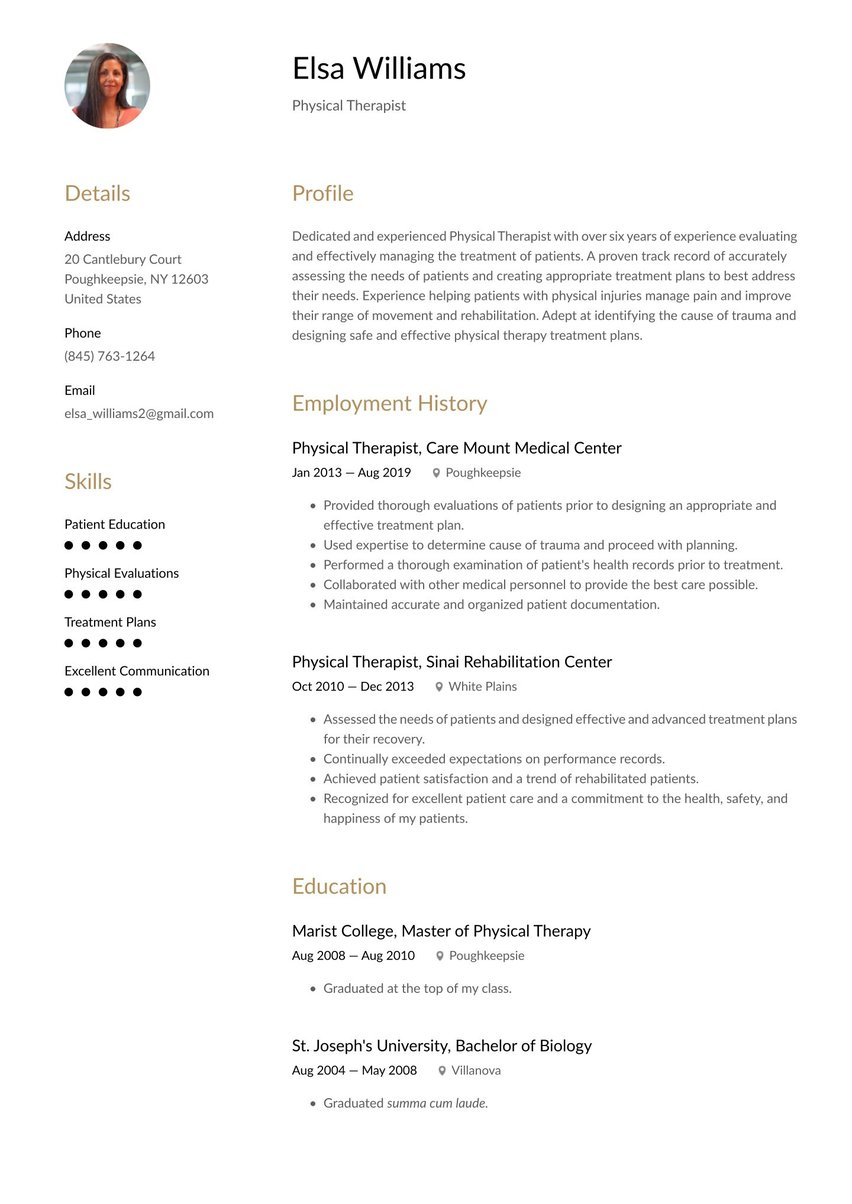 Milan resume template