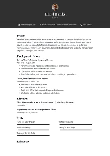 Ats resume template Bold