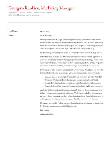 Simple cover letter template Polished