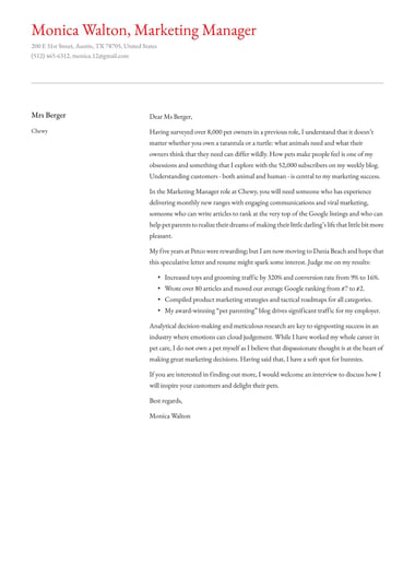 Simple cover letter template Polished