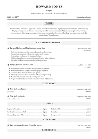 Ats resume template Traditional
