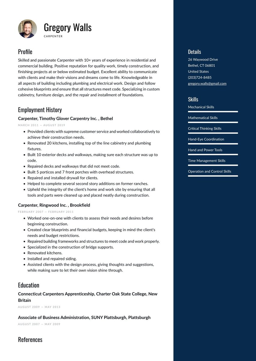 Sydney resume template