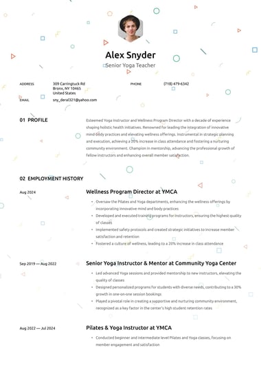 Ats resume template Confetti