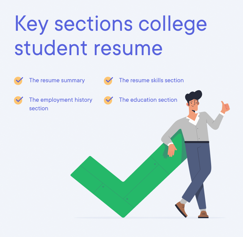 College Student - Key sections college student resume College Student - Key sections college student resume